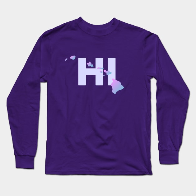 Hawaii Long Sleeve T-Shirt by Dale Preston Design